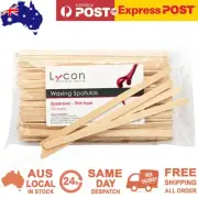 Lycon Disposable Waxing Spatula Tongue Depressors 100 Pack Eyebrows Thin Type