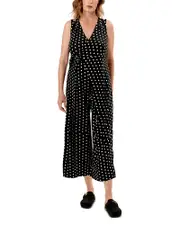 Nom Maternity Francesca Cropped Wrap Maternity Jumpsuit