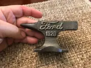 FORD 1920 Cast Iron Embossed Miniature Advertising Blacksmith Anvil