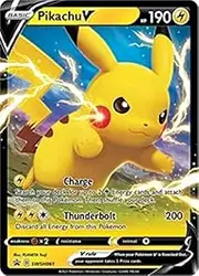 Pokémon TCG Pikachu V SWSH061 Shining Fate Black Star Promo NM/M Ultra Rare