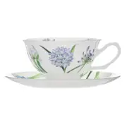 Ashdene Botanical Symphony Cup & Saucer 220ml - Agapanthus