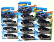 10 Car Lot RARE SHORT CARD 2019 Hot Wheels HW Exotics 2016 Bugatti Chiron BLUE