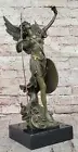 Gilt Bronze Winged Victory Athena Nike Paris Louvre Statue Sculpture Art Deco H