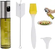 Oil Sprayer, Reusable Olive Oil Sprayer with Cleaning Brush and Funnel, Multifunctional Seasoning Kitchenware Tools, Grill Spritzer for Home, Restaurants