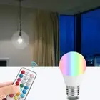 New LED E27 3W RGB 16-Color Bulb With Remote Control Corridor Basement Bar