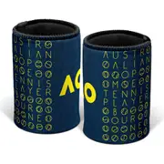 Australian Open Tennis Text Logo Stubby Holder Can Cooler