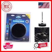 Firm Drill Brush Cleaning Attachment with 6" Extension - Turns Drill Into Ele...