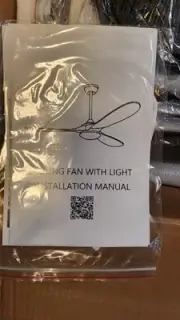 52 Inch Smart 3 Blade Ceiling Fan