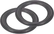 uxcell 2 Pcs 6.5 Inch Foam Speaker Edge Surround Rings 102x155mm(IDxOD) Perforated Subwoofer Rings Replacement Parts for Speaker Repair or DIY,Dark Gray