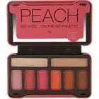 BYS On-The-Go Peach Eyeshadow Palette with Primer Highlighter and Mirror, 6
