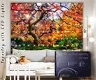 Forest Tapestry Blacklight Home Decor Items Large Wall Hanging Fabric Canvas Diy