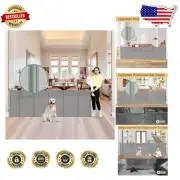 Space-Saving 159-Inch Extra Wide Retractable Gate for Indoor & Outdoor Use
