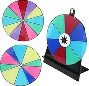 8 Slot Tabletop Prize Wheel Kit Spinning Roulette Wheel with Dry Erase Board for Events Parties