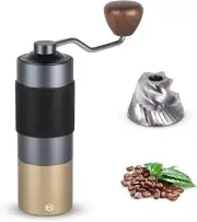 Manual Coffee Grinder - HEIHOX Hand with Adjustable Conical Stainless Black