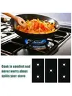 3Pc Reusable Gas Foil Stove Burner Protector Cooktop Cover Liner Clean Mat Pads