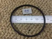 95mm Folded Length - 2mm Square Rubber Belt for CD-Cassette Deck -VCR - Player