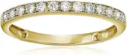 [Vir Jewels] 1/5 CT Milgrain Diamond Wedding Band 14K White Gold