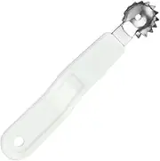 SiaBiced Strawberry Corer, Melon Baller, Stainless Steel, Comfortable Grip, Stem Corer, Vegetable Stem Corer for Picnic, White