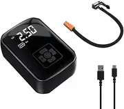 Aswalling Car Mounted Wireless Inflation Pump Digital Display Inflation Pump Tire Inflator with Power Bank Function