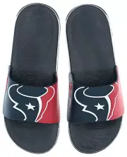 FOCO NFL Men's Houston Texans Cropped Big Logo Raised Slides