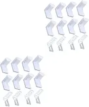 Cabilock Sets Plastic Desk Fixing Corner Chairs Fixed Bracket Plate Bracket Code Corner Angle Straight Angle Furniture Accessories Pcs