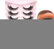 Lashes Natural Look | Lashes Fox-eyed Wispy False Eyelashes | 7-pairs Dramatic Faux Eyelashes Fake Lashe-s Curl Long Like Extension