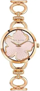 [TED BAKER] Women's Lilabel Rose Gold-Tone Case, Pink Magnolia Dial, Rose Gold-Tone Chain Bracelet BKPLIS301 Dress Watch, Pink/Rose Gold, 28mm