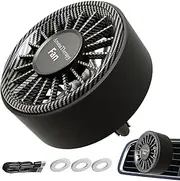 Car Cooling Fan, Usb Fan Vent, Compact Air Circulator, Portable Cooler with Colorful Light and Scent Function for Truck Rv Van, Pickup, Home Use, Dashboard, Desk, Bedroom