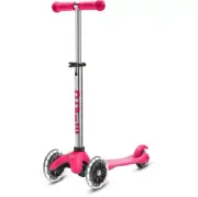 NEW Micro Kickboard Mini Plus Kick Kids' Scooter with LED Lights - Pink
