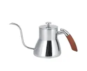 800ml Silver Stainless Steel Coffee Pot Water Kettle for Home and Coffee Shop Use