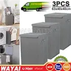 Large Folding Laundry Hamper Washing Cloth Basket Storage Box W/Lid 100L 1/3PCS