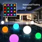 LED Pool Ball Light 16 RGB Colour SPA Floating Garden Fairy Light-.-