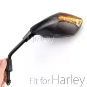 Fist LED mirrors carbon convex a pair 5/16"-24