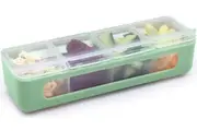 Melii: 4 Compartment Snackle Box - Mint
