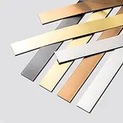 LKYJD Metalized Molding & Wall Trim Self Adhesive Brushed Finish Edging Strip Flexible Ultra Thin Decorative Stainless Steel Peel and Stick Trim Black Brushed 20mmx30m