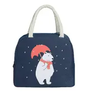 1pc Cartoon Pattern Lunch Box Bag Thickend Aluminum Film Lunch Bag Bento Bag