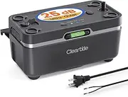 Cleartide 25dB Ultra Quiet Condensate Pump, 1/50 HP, 110 GPH, 23.6 Foot Lift, Automatic Condensate Extraction Pump with Switch Gray 1/50 HP Condensate Pump