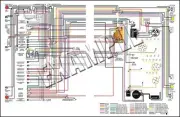 1974 Pontiac Firebird 11" X 17" Full Color Wiring Diagram