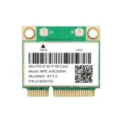WiFi 6E AX210 Mini PCI-E Wifi Card For Intel AX210 5374Mbps BT 5.2 802.11ax 2.4G