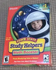 NEW & SEALED JumpStart Study Helpers Math Booster Learning Software Windows PC
