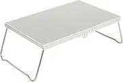 Ｓｉｍｈｏａ Lightweight Camping Table for Picnics and BBQs, Easy to Carry, Silver