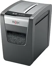 [Rexel] Momentum X410-SL Slimline Cross Cut Paper Shredder, Shreds 11-10 Sheets (70-80 GSM), 23 Litre Bin, Black, 2104573