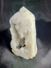 3.6" 175g Sparkling Druzy Geode Clear Quartz Freeform Tower Obelisk