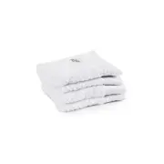 4pc Onkaparinga Avalon Bathroom Face Washers Set 30x30cm Cotton 550GSM White