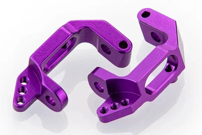 HSP Purple Aluminium Front Hub Carrier w/ Screws 2Pcs