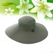 1pc Men Outdoor Hat Fishing Helmet for Men (Army Green)