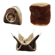 Guinea Pigs Hammock Warm Bed Plush House for Sugar-Gliders Ferret Squirrels