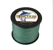 HERCULES Strong 90Lbs 0.50mm Green Braid Fishing Line 4 Strands 500M