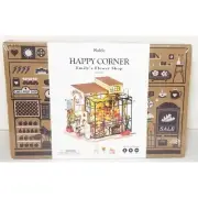 Rolife Happy Corner Emily's Flower Shop DG145 Miniature DIY Kit Mini Craft NEW