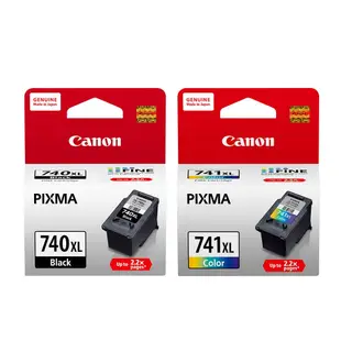 CANON PG-740XL + CL-741XL原廠高容量墨水匣組合(1黑1彩)